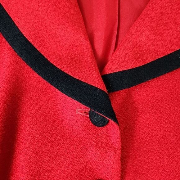 Pendleton Vintage Wool Red 1990s Blazer Jacket - Picture 10 of 13